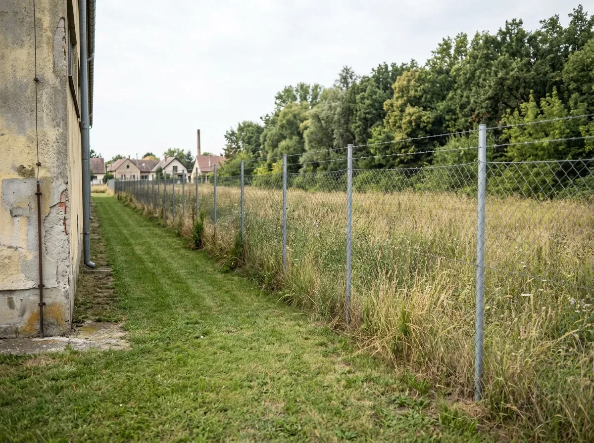 Ausgedehntes Betriebsgelände, oft an Grünflächen angrenzend