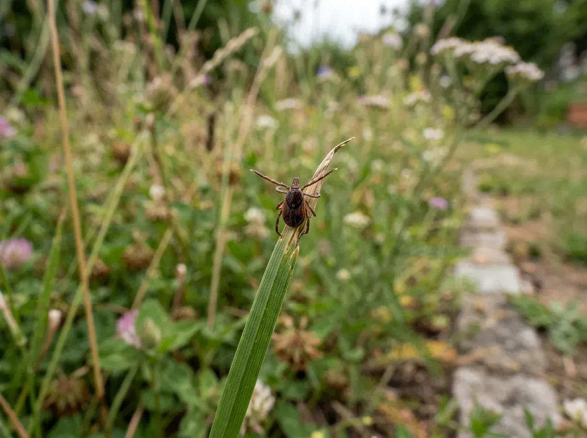 Hohes Gras und Laub am Gartenrand – in 20–80 cm Höhe, auf der Lauer