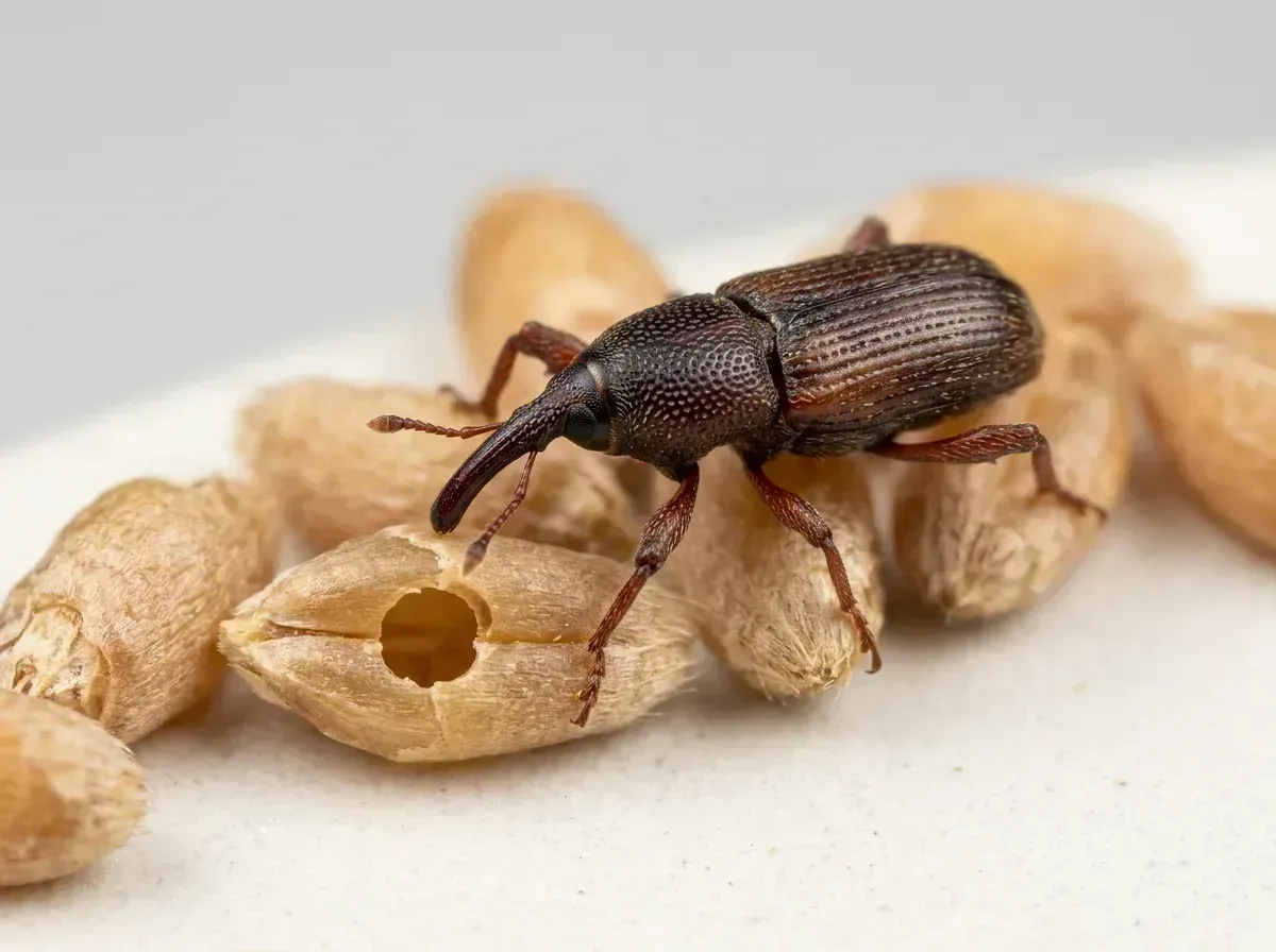 Vorratsschädlinge (Sitophilus spp. · Plodia interpunctella)