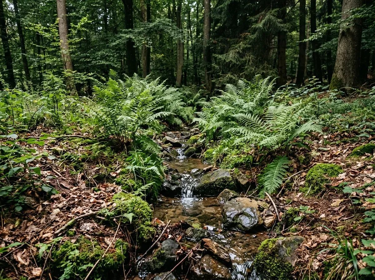 Waldrand-, Bachufer- oder schattiger, feuchter Gartenbereich